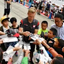 Kevin Magnussen (DEN) Haas F1 signs autographs for the fans at Formula One World Championship, Rd16, Japanese Grand Prix, Preparations, Suzuka, Japan, Thursday 5 October 2017. © Mark Sutton/Sutton Images