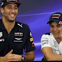 Daniel Ricciardo (AUS) Red Bull Racing and Felipe Massa (BRA) Williams in the Press Conference at Formula One World Championship, Rd16, Japanese Grand Prix, Preparations, Suzuka, Japan, Thursday 5 October 2017. © Kym Illman/Sutton Images
