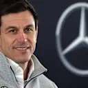 Toto Wolff (AUT) Mercedes AMG F1 Director of Motorsport during the Press Conference at Mercedes-Benz F1 W08 Hybrid Launch, Silverstone, England, 23 February 2017. © Sutton Images