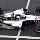 Lewis Hamilton (GBR) Mercedes-Benz F1 W08 Hybrid at Mercedes-Benz F1 W08 Hybrid First Run, Silverstone, England, 23 February 2017. © Sutton Images