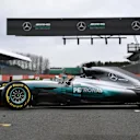 The new Mercedes-Benz F1 W08 Hybrid at Mercedes-Benz F1 W08 Hybrid Launch, Silverstone, England, 23 February 2017. © Sutton Images