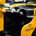 The new Renault Sport F1 Team RS17 sidepod detail at Renault Sport F1 Team RS17 Reveal, The Lindley Hall, London, England, 21 February 2017. © Sutton Images