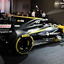 The new Renault Sport F1 Team RS17 at Renault Sport F1 Team RS17 Reveal, The Lindley Hall, London, England, 21 February 2017. © Sutton Images