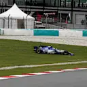 Pascal Wehrlein (GER) Sauber C36 runs wide at Formula One World Championship, Rd15, Malaysian Grand Prix, Practice, Sepang, Malaysia, Friday 29 September 2017. © Manuel Goria/Sutton Images