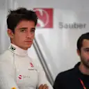 Charles Leclerc (MON) Sauber at Formula One World Championship, Rd15, Malaysian Grand Prix, Practice, Sepang, Malaysia, Friday 29 September 2017. © Mark Sutton/Sutton Images