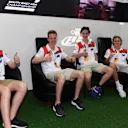 F1 in Schools students at the podium at Formula One World Championship, Rd15, Malaysian Grand Prix, Qualifying, Sepang, Malaysia, Saturday 30 September 2017. © Mark Sutton/Sutton Images