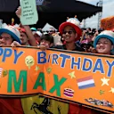 Max Verstappen (NED) Red Bull Racing fans and Happy Birthday banner at Formula One World Championship, Rd15, Malaysian Grand Prix, Qualifying, Sepang, Malaysia, Saturday 30 September 2017. © Kym Illman/Sutton Images