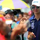 Esteban Ocon (FRA) Force India F1 and fans at Formula One World Championship, Rd15, Malaysian Grand Prix, Qualifying, Sepang, Malaysia, Saturday 30 September 2017. © Kym Illman/Sutton Images