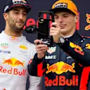 Daniel Ricciardo (AUS) Red Bull Racing and Max Verstappen (NED) Red Bull Racing celebrate with a selfie at Formula One World Championship, Rd15, Malaysian Grand Prix, Race, Sepang, Malaysia, Sunday 1 October 2017. © Manuel Goria/Sutton Images