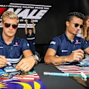 Marcus Ericsson (SWE) Sauber and Pascal Wehrlein (GER) Sauber sign autographs for the fans at Formula One World Championship, Rd15, Malaysian Grand Prix, Race, Sepang, Malaysia, Sunday 1 Octoberr 2017. © Kym Illman/Sutton Images
