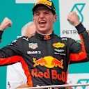 Race winner Max Verstappen (NED) Red Bull Racing celebrates on the podium at Formula One World Championship, Rd15, Malaysian Grand Prix, Race, Sepang, Malaysia, Sunday 1 October 2017. © Manuel Goria/Sutton Images