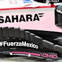 Force India VJM10 barge board and aero detail at Formula One World Championship, Rd15, Malaysian Grand Prix, Preparations, Sepang, Malaysia, Thursday 28 September 2017. © Mark Sutton/Sutton Images