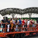 Fans track tour at Formula One World Championship, Rd15, Malaysian Grand Prix, Preparations, Sepang, Malaysia, Thursday 28 September 2017. © Mark Sutton/Sutton Images