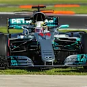 Lewis Hamilton (GBR) Mercedes-Benz F1 W08 Hybrid runs wide onto the grass at Formula One World Championship, Rd18, Mexican Grand Prix, Practice, Circuit Hermanos Rodriguez, Mexico City, Mexico, Friday 27 October 2017. © Kym Illman/Sutton Images