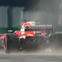 Sebastian Vettel (GER) Ferrari SF70-H runs wide onto the grass at Formula One World Championship, Rd18, Mexican Grand Prix, Practice, Circuit Hermanos Rodriguez, Mexico City, Mexico, Friday 27 October 2017. © Kym Illman/Sutton Images