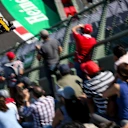 Carlos Sainz (ESP) Renault Sport F1 Team RS17 and fans at Formula One World Championship, Rd18, Mexican Grand Prix, Practice, Circuit Hermanos Rodriguez, Mexico City, Mexico, Friday 27 October 2017. © Mirko Stange/Sutton Images
