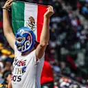 Fan with Mexican flag and wearing a wrestling mask at Formula One World Championship, Rd18, Mexican Grand Prix, Qualifying, Circuit Hermanos Rodriguez, Mexico City, Mexico, Saturday 28 October 2017. © Manuel Goria/Sutton Images