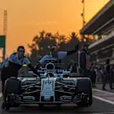 Williams mechanics with Williams FW40 at Formula One World Championship, Rd18, Mexican Grand Prix, Qualifying, Circuit Hermanos Rodriguez, Mexico City, Mexico, Saturday 28 October 2017. © Kym Illman/Sutton Images
