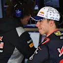 Pierre Gasly (FRA) Scuderia Toro Rosso and Marco Matassa (ITA) Scuderia Toro Rosso Race Engineer at Formula One World Championship, Rd18, Mexican Grand Prix, Qualifying, Circuit Hermanos Rodriguez, Mexico City, Mexico, Saturday 28 October 2017. © Mark Sutton/Sutton Images
