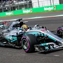 Lewis Hamilton (GBR) Mercedes-Benz F1 W08 Hybrid at Formula One World Championship, Rd18, Mexican Grand Prix, Qualifying, Circuit Hermanos Rodriguez, Mexico City, Mexico, Saturday 28 October 2017. © Mirko Stange/Sutton Images