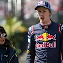 Brendon Hartley (NZL) Scuderia Toro Rosso and Fabiana Valenti (ITA) Scuderia Toro Rosso Head of Communications at Formula One World Championship, Rd18, Mexican Grand Prix, Qualifying, Circuit Hermanos Rodriguez, Mexico City, Mexico, Saturday 28 October 20