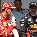 Sebastian Vettel (GER) Ferrari and Max Verstappen (NED) Red Bull Racing at Formula One World Championship, Rd18, Mexican Grand Prix, Qualifying, Circuit Hermanos Rodriguez, Mexico City, Mexico, Saturday 28 October 2017. © Mirko Stange/Sutton Images