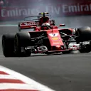 Kimi Raikkonen (FIN) Ferrari SF70-H locks up at Formula One World Championship, Rd18, Mexican Grand Prix, Race, Circuit Hermanos Rodriguez, Mexico City, Mexico, Sunday 29 October 2017. © Manuel Goria/Sutton Images