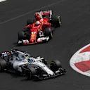 Felipe Massa (BRA) Williams FW40 and Sebastian Vettel (GER) Ferrari SF70-H battle at Formula One World Championship, Rd18, Mexican Grand Prix, Race, Circuit Hermanos Rodriguez, Mexico City, Mexico, Sunday 29 October 2017. © Manuel Goria/Sutton Images