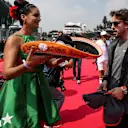 Fernando Alonso (ESP) McLaren on the drivers parade at Formula One World Championship, Rd18, Mexican Grand Prix, Race, Circuit Hermanos Rodriguez, Mexico City, Mexico, Sunday 29 October 2017. © Mirko Stange/Sutton Images