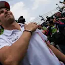 Sergio Perez (MEX) Force India on the drivers parade at Formula One World Championship, Rd18, Mexican Grand Prix, Race, Circuit Hermanos Rodriguez, Mexico City, Mexico, Sunday 29 October 2017. © Mirko Stange/Sutton Images