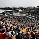 Max Verstappen (NED) Red Bull Racing RB13 leads on lap one at Formula One World Championship, Rd18, Mexican Grand Prix, Race, Circuit Hermanos Rodriguez, Mexico City, Mexico, Sunday 29 October 2017. © Manuel Goria/Sutton Images