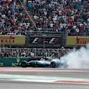 Lewis Hamilton (GBR) Mercedes-Benz F1 W08 Hybrid celebrates with donuts at Formula One World Championship, Rd18, Mexican Grand Prix, Race, Circuit Hermanos Rodriguez, Mexico City, Mexico, Sunday 29 October 2017. © Manuel Goria/Sutton Images