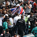 Lewis Hamilton (GBR) Mercedes AMG F1 celebrates in parc ferme at Formula One World Championship, Rd18, Mexican Grand Prix, Race, Circuit Hermanos Rodriguez, Mexico City, Mexico, Sunday 29 October 2017. © Mirko Stange/Sutton Images