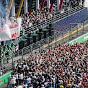 Podium celebrations at Formula One World Championship, Rd18, Mexican Grand Prix, Race, Circuit Hermanos Rodriguez, Mexico City, Mexico, Sunday 29 October 2017. © Mirko Stange/Sutton Images