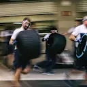 Williams mechanics make a practice pitstop at Formula One World Championship, Rd18, Mexican Grand Prix, Preparations, Circuit Hermanos Rodriguez, Mexico City, Mexico, Thursday 26 October 2017. © Mirko Stange/Sutton Images