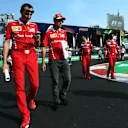 Riccardo Adami (ITA) Ferrari Race Engineer and Sebastian Vettel (GER) Ferrari walk the track at Formula One World Championship, Rd18, Mexican Grand Prix, Preparations, Circuit Hermanos Rodriguez, Mexico City, Mexico, Thursday 26 October 2017. © Kym Illman/Sutton Images