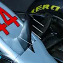 Nose, Aero and number detail of Lewis Hamilton (GBR) Mercedes-Benz F1 W08 Hybrid at Formula One World Championship, Rd18, Mexican Grand Prix, Preparations, Circuit Hermanos Rodriguez, Mexico City, Thursday 26 October 2017. © Kym Illman/Sutton Images