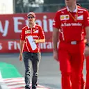 Sebastian Vettel (GER) Ferrari walks the track at Formula One World Championship, Rd18, Mexican Grand Prix, Preparations, Circuit Hermanos Rodriguez, Mexico City, Mexico, Thursday 26 October 2017. © Kym Illman/Sutton Images