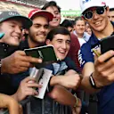 Esteban Ocon (FRA) Force India F1 fans selfie at Formula One World Championship, Rd18, Mexican Grand Prix, Preparations, Circuit Hermanos Rodriguez, Mexico City, Mexico, Thursday 26 October 2017. © Mark Sutton/Sutton Images