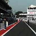 Pit lane at Formula One World Championship, Rd18, Mexican Grand Prix, Preparations, Circuit Hermanos Rodriguez, Mexico City, Mexico, Thursday 26 October 2017. © Kym Illman/Sutton Images