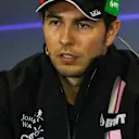 Sergio Perez (MEX) Force India in the Press Conference at Formula One World Championship, Rd18, Mexican Grand Prix, Preparations, Circuit Hermanos Rodriguez, Mexico City, Mexico, Thursday 26 October 2017. © Kym Illman/Sutton Images