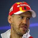 Sebastian Vettel (GER) Ferrari in the Press Conference at Formula One World Championship, Rd18, Mexican Grand Prix, Preparations, Circuit Hermanos Rodriguez, Mexico City, Mexico, Thursday 26 October 2017. © Kym Illman/Sutton Images