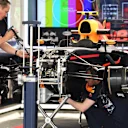 Red Bull Racing RB13 in the garage at Formula One World Championship, Rd18, Mexican Grand Prix, Preparations, Circuit Hermanos Rodriguez, Mexico City, Mexico, Thursday 26 October 2017. © Mark Sutton/Sutton Images