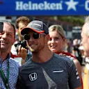 Jenson Button (GBR) McLaren fans selfie at Formula One World Championship, Rd6, Monaco Grand Prix, Monte-Carlo, Monaco, Friday 26 May 2017. © Sutton Images