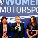 Marta Garcia, Renault Sport Academy, Micelle Mouton (FRA), Jean Todt (FRA) FIA President, Tatiana Calderon (COL) Sauber Development Driver and Monisha Kaltenborn (AUT) Sauber Team Prinicpal at a Women in Motorsport Press Conference at Formula One World Championship, Rd6, Monaco Grand Prix, Qualifying, Monte-Carlo, Monaco, Saturday 27 May 2017. © Sutton Images