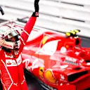 Race winner Sebastian Vettel (GER) Ferrari celebrates in parc ferme at Formula One World Championship, Rd6, Monaco Grand Prix, Race, Monte-Carlo, Monaco, Sunday 28 May 2017. © Sutton Images