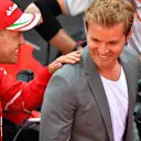 Sebastian Vettel (GER) Ferrari and Nico Rosberg (GER) Mercedes-Benz Ambassador at Formula One World Championship, Rd6, Monaco Grand Prix, Race, Monte-Carlo, Monaco, Sunday 28 May 2017. © Sutton Images