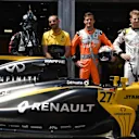 Storm Trooper, Cyril Abiteboul (FRA) Renault Sport F1 Managing Director, Jolyon Palmer (GBR) Renault Sport F1 Team and Nico Hulkenberg (GER) Renault Sport F1 Team at Formula One World Championship, Rd6, Monaco Grand Prix, Race, Monte-Carlo, Monaco, Sunday 28 May 2017. © Sutton Images
