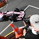 Photographer shoots Esteban Ocon (FRA) Force India VJM10 at Formula One World Championship, Rd6, Monaco Grand Prix, Practice, Monte-Carlo, Monaco, Thursday 25 May 2017. © Sutton Images
