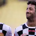 Mario Engel (GER) and Daniel Ricciardo (AUS) Red Bull Racing at World Stars Football Match, Louis II Stadium, at Formula One World Championship, Rd6, Monaco Grand Prix, Preparations, Monte-Carlo, Monaco, Tuesday 23 May 2017. © Sutton Images